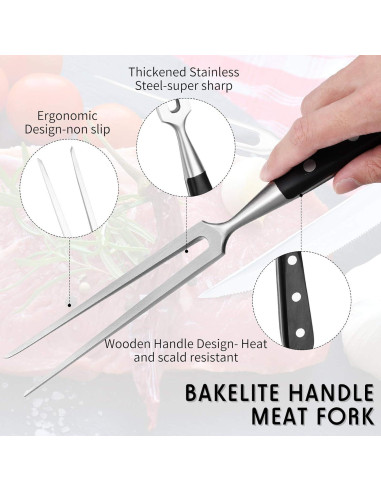 Juego de Tenedores de Tallado Patelai 30.48 cm Acero Inoxidable