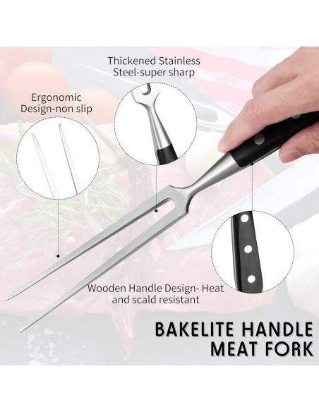 Juego de Tenedores de Tallado Patelai 30.48 cm Acero Inoxidable