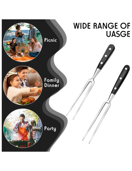 Juego de Tenedores de Tallado Patelai 30.48 cm Acero Inoxidable