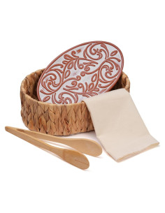 Cesta Calentadora de Pan DRXX FEXE con Piedra y Toalla