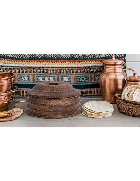 Cesta Calentadora de Tortillas El Gran Bazar Indio 23 cm