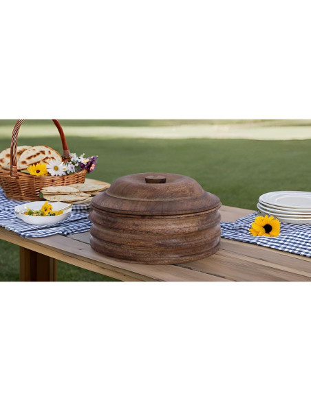 Cesta Calentadora de Tortillas El Gran Bazar Indio 23 cm