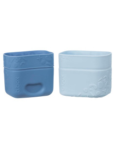 Tazas de Snack de Silicona b.box - Paquete de 2, Apta para Microondas y Lavavajillas