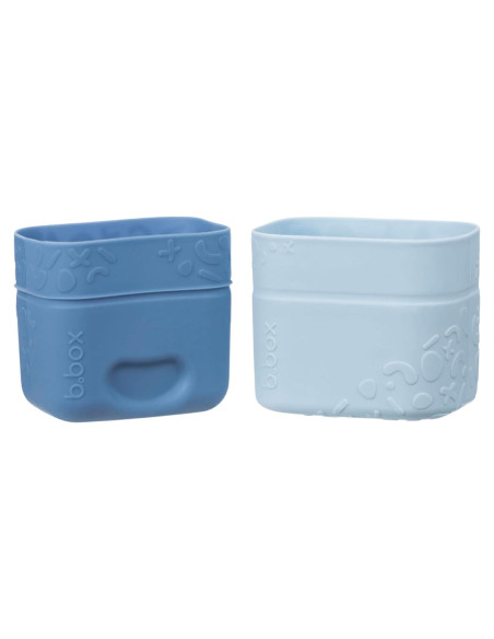 Tazas de Snack de Silicona b.box - Paquete de 2, Apta para Microondas y Lavavajillas
