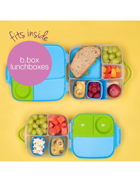 Tazas de Snack de Silicona b.box - Paquete de 2, Apta para Microondas y Lavavajillas