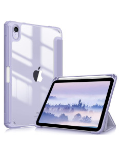 Funda Híbrida Slim FINTIE para iPad Mini 7 y 6 8.3" Lila
