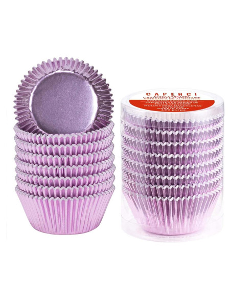 Forros de Cupcake Caperci Orquidea Púrpura 150 Unidades