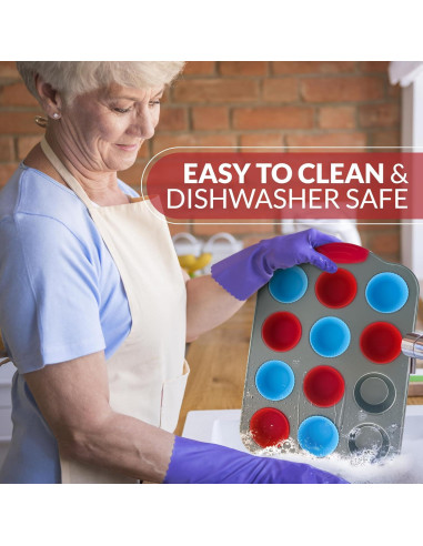 Sartén para Mini Muffins Boxiki 12 Tazas Acero Antiadherente