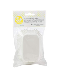 Tazas de Pan Pequeñas Wilton Blancas 50 Unidades 3.18cm