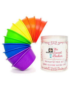 Copa de Hornear Jumbo El Dulce Horneador 12 Piezas Silicona