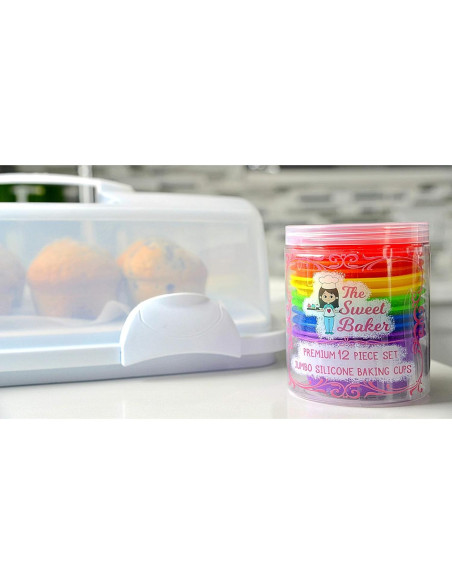 Copa de Hornear Jumbo El Dulce Horneador 12 Piezas Silicona