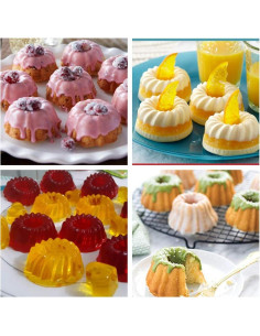 24 Tazas de Silicona Encuentro para Hornear Muffins Calabaza 2