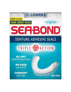 Adhesivos para Dentaduras Sea-Bond Wafers Inferiores 30 Unidades