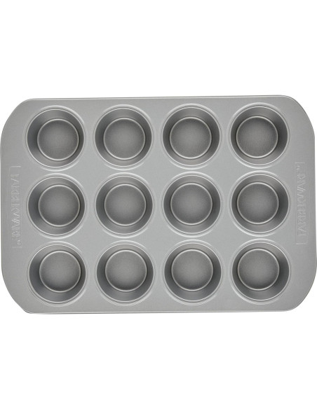 Molde para Muffins Antiadherente Farberware 12 Tazas Gris