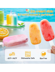 Moldes de Paletas Apilables Alinana - 2 Piezas Sin BPA 2