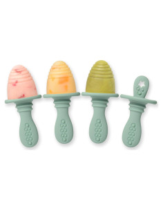 Molde de Popsicle PrimaStella de Silicona Verde Salvia - 4 porciones