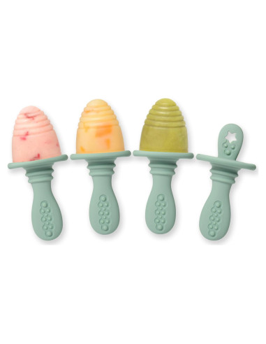 Molde de Popsicle PrimaStella de Silicona Verde Salvia - 4 porciones