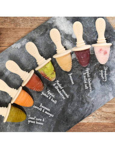 Molde de Popsicle PrimaStella de Silicona Verde Salvia - 4 porciones