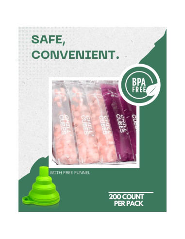 200 Bolsas Desechables para Paletas CHILLÓCUBES - 227g