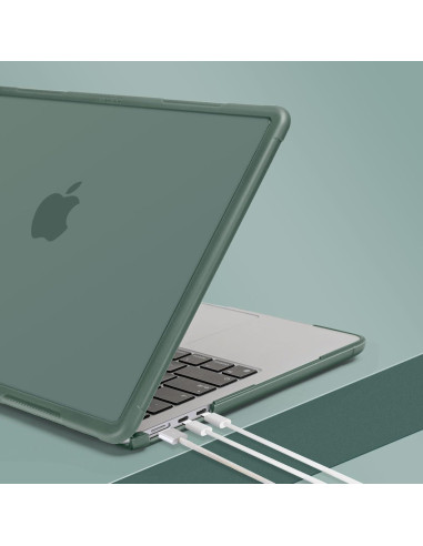 Funda Dura Mosiso para MacBook Air 13.6 Verde Esmeralda