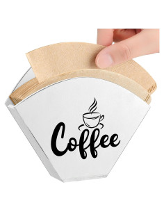 Soporte de Filtro de Café Montado en Pared Yalikop Blanco