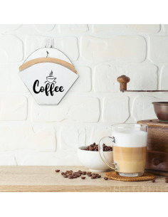 Soporte de Filtro de Café Montado en Pared Yalikop Blanco 2