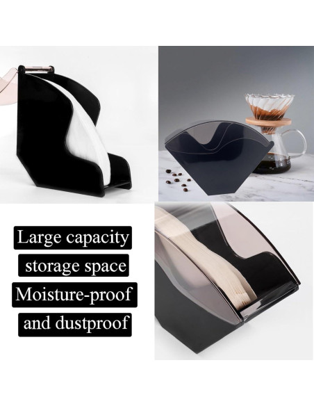 Soporte para Filtros de Café MIAO JIN con Tapa a Prueba de Polvo