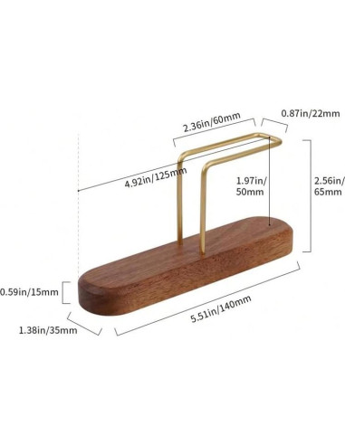 Soporte para Filtros de Café Shoxil - Madera Nogal y Latón
