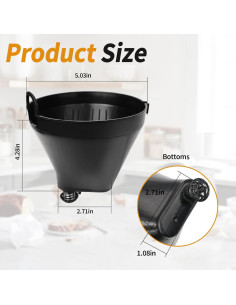 Filtro de Repuesto Canasta Cuisinart DCC-1200FB 1 Unidad 2