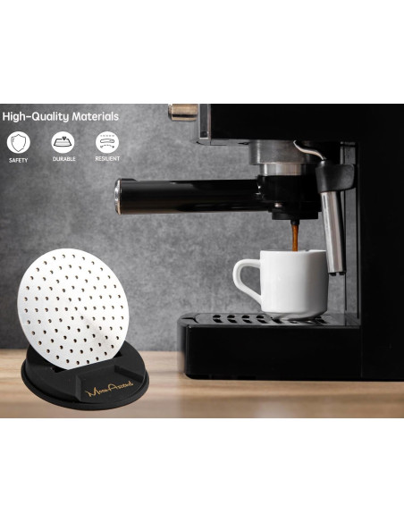 Soporte de Pantalla de Puck de Café DZ-1 - Silicona Negra