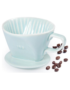 Goteo de Café Cerámica Noarixa Verde 1 Taza Manual Portátil