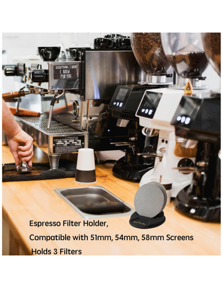 Soporte de Pantalla de Puck de Café DZ-1 - Silicona Negra