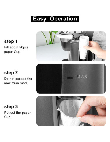 Dispensador de Filtros de Café BTSEURY con Tapa Abatible