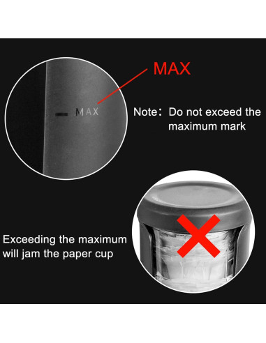 Dispensador de Filtros de Café BTSEURY con Tapa Abatible