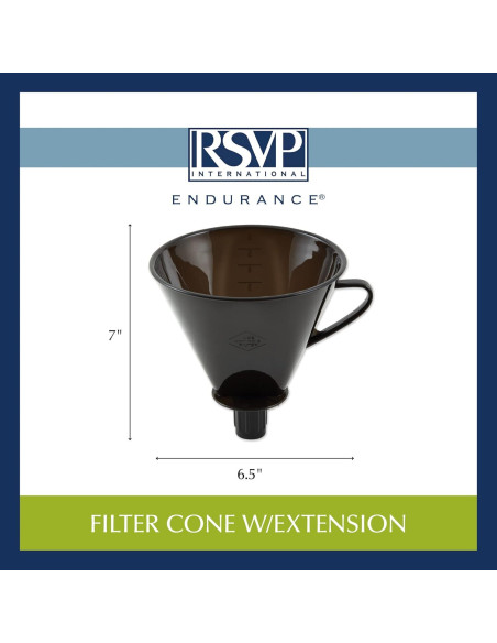 Filtro de café manual RSVP 17.8x15.9 cm para jarras