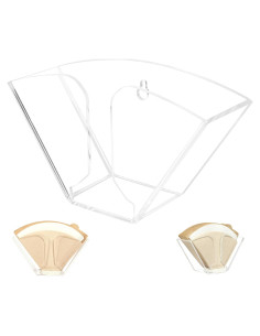 Soporte de Filtro de Café Kamehame Acrílico Transparente 18x9.6cm