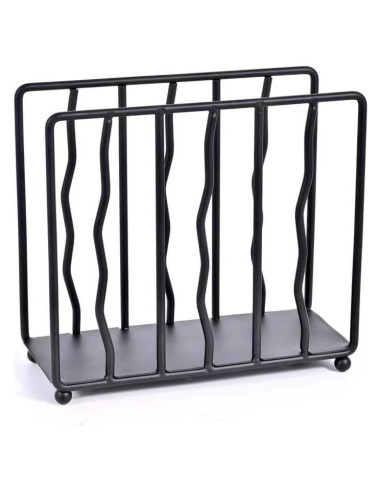 Soporte de Servilletas de Pie Moderno Mluyeri Acero Inoxidable Negro