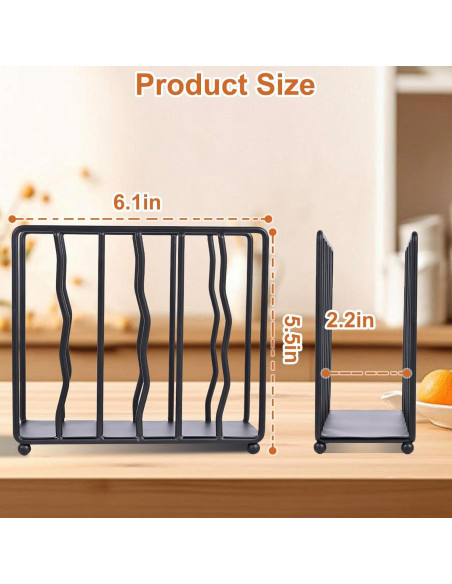 Soporte de Servilletas de Pie Moderno Mluyeri Acero Inoxidable Negro