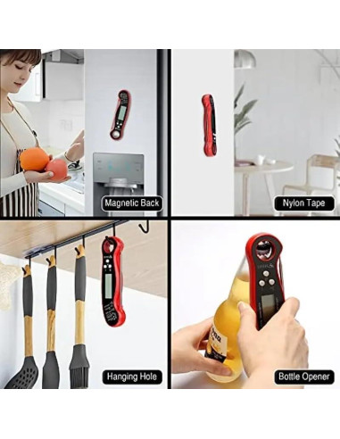 Termómetro Digital de Cocina FL RWT-FM001 Impermeable IP67