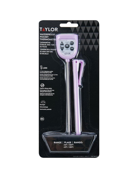 Termómetro Digital de Bolsillo Impermeable Taylor 9878EPR