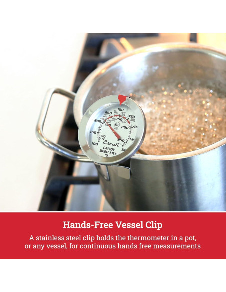Termómetro de Acero Inoxidable Escali AHC1 para Dulces y Freír