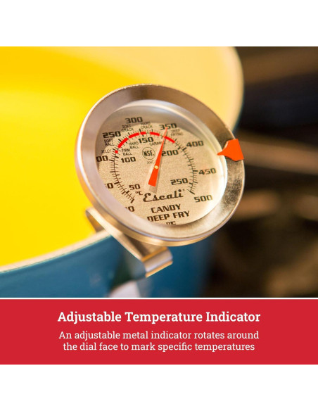 Termómetro de Acero Inoxidable Escali AHC1 para Dulces y Freír
