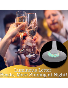 Kit de Encantos para Copas de Vino TMKEFFC - 810 Piezas Luminiscentes 2