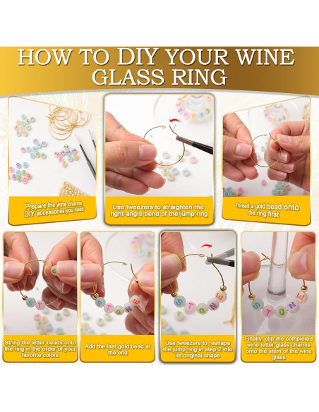 Kit de Encantos para Copas de Vino TMKEFFC - 810 Piezas Luminiscentes