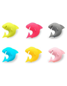 Juego de 6 Marcadores de Copas de Vino Silicona Golandstar