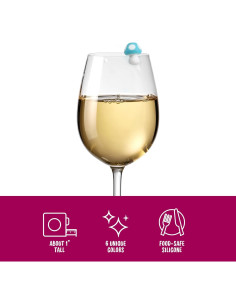 Marcadores de Bebida Fred Tiny Toadstools - Set de 6 Champiñones 2