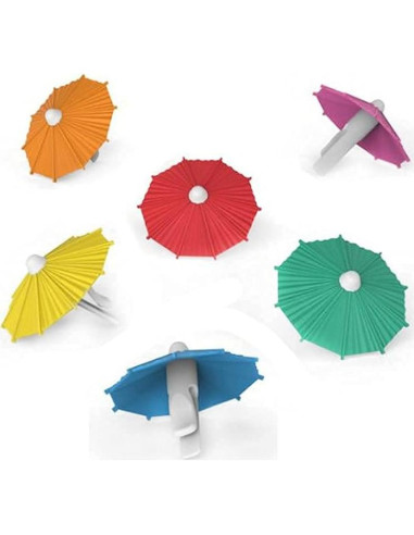 Juego de 6 Marcadores de Copas de Vino Silicona Golandstar