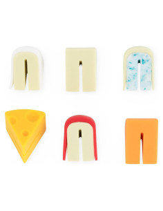 Marcadores de Bebida True Zoo Set de 6 Queso Silicona Multicolor