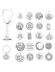 20 Encantos para Copas de Vino CNYMANY - Decoración Temática