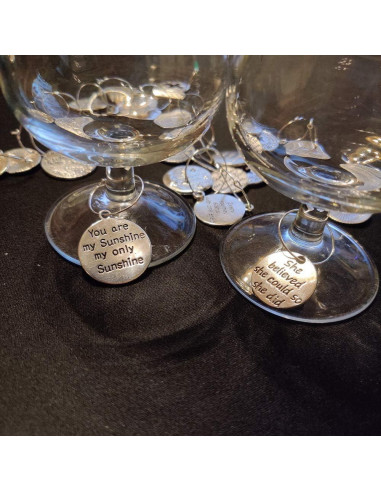 20 Encantos para Copas de Vino CNYMANY - Decoración Temática